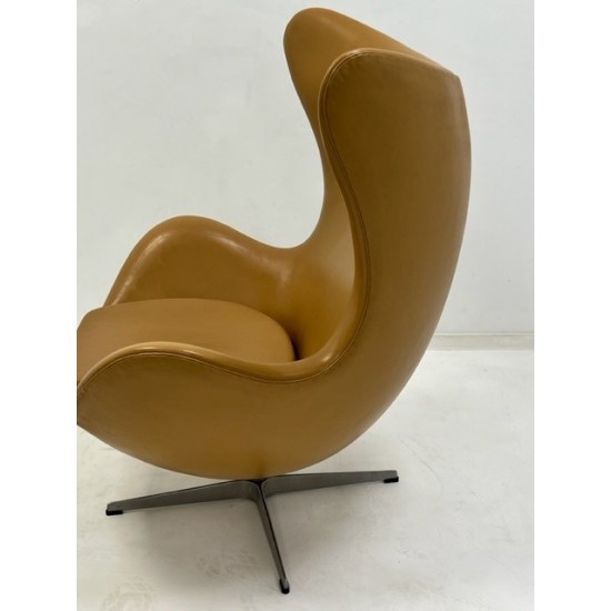 gebruikte Fritz Hansen 3316 Fauteuil Egg Chair Natural Leather